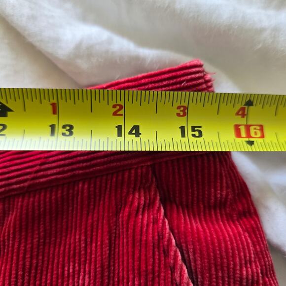 Vintage Polo Ralph Lauren Red Corduroy Straight Leg Pants 32/20 - Picture 8 of 10